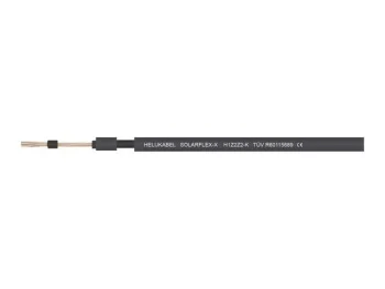100m x 10mm Single Flex Multi Strand -  Red/Black or Earth
