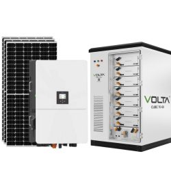 Deye 80kW HV Hybrid - Volta Cube 140kWh HV Battery.- 66.42kW Of PV